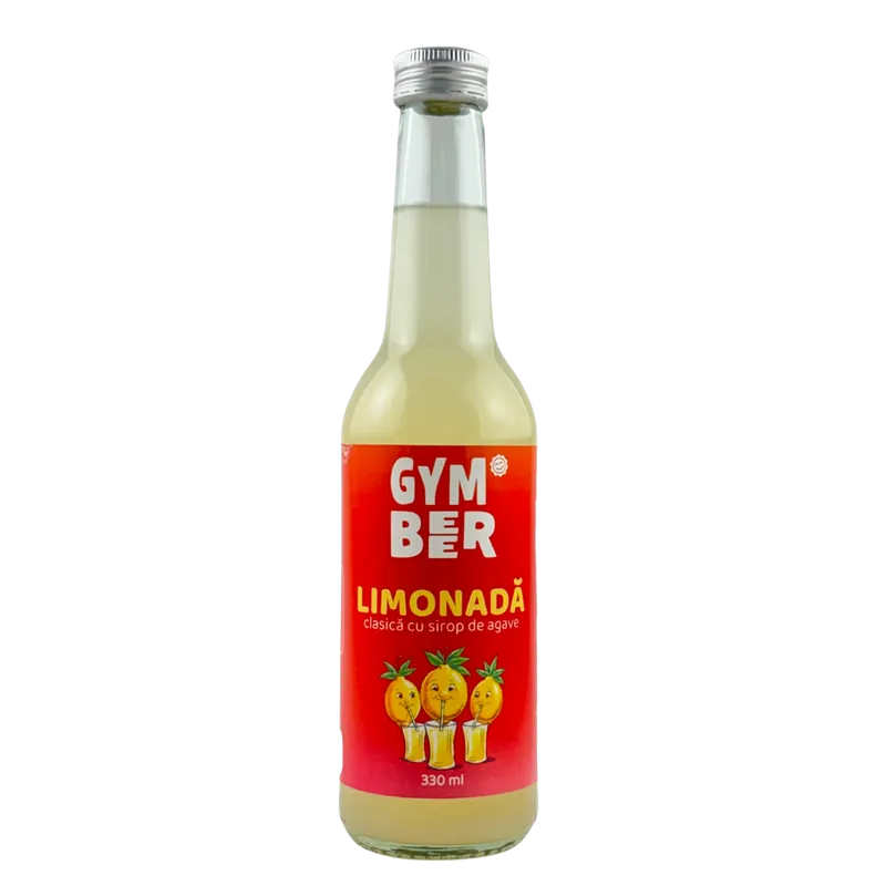 Limonada clasica cu sirop de agave, 330 ml, GymBeer