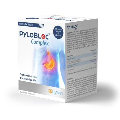 PyloBloc Complex, 20 capsule + 14 plicuri, Hyllan