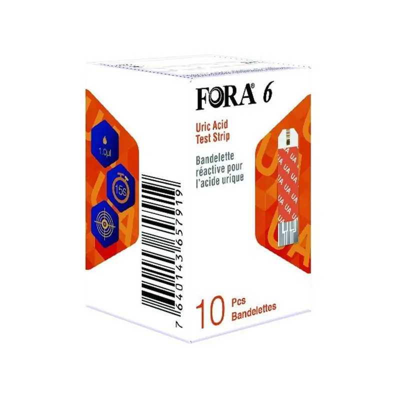 Teste acid uric 6, 10 bucati, Fora