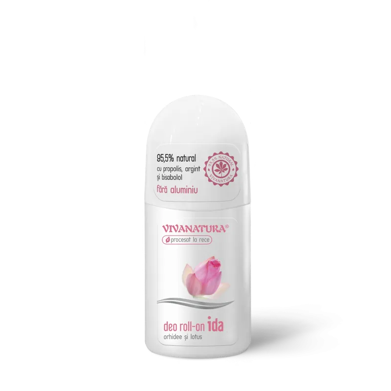 Deodorant natural IDA cu orhidee si lotus, 50ml, VivaNatura