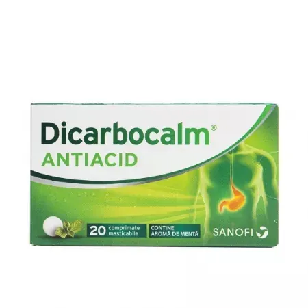 Dicarbocalm, 20 comprimate masticabile, Opella Healthcare