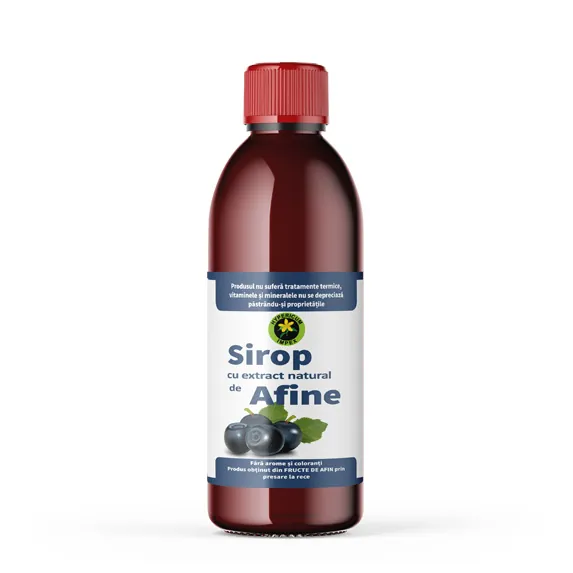 Sirop cu extract natural de afine, 500 ml, Hypericum Impex