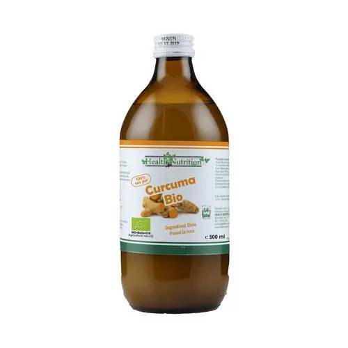 Suc de curcuma bio, 500 ml, Health Nutrition