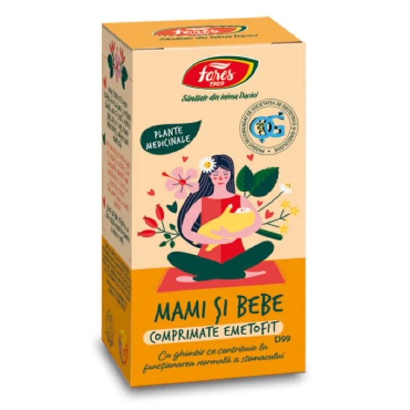 FARES EMETOFIT MAMI SI BEBE 30 COMPRIMATE