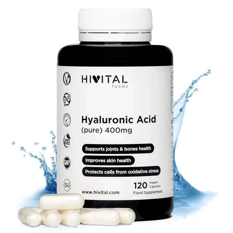 Acid Hialuronic Pur, 400mg, 120 capsule vegetale, Hivital