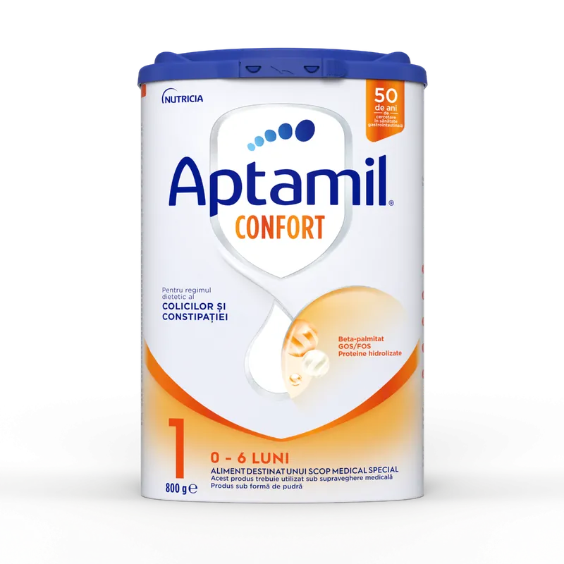 Formula de lapte praf Confort 1, 0-6 luni, 800 g, Aptamil