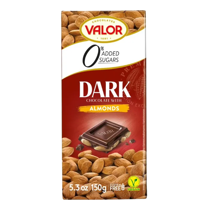 Ciocolata neagra cu migdale, 150 g, Valor