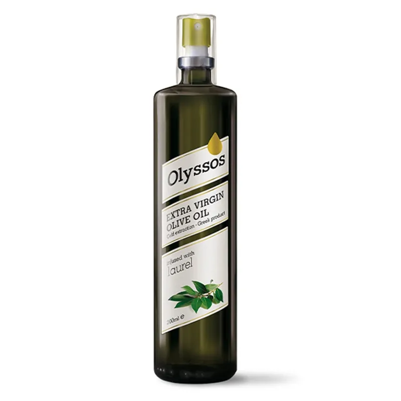 Ulei de masline bio extra virgin aromatizat cu frunza de dafin, 200 ml, Olyssos