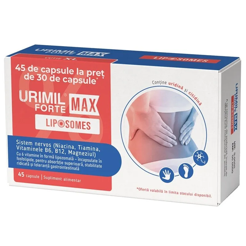 URIMIL FORTE MAX LIPOSOMES X 30CPS +15CPS GRATIS