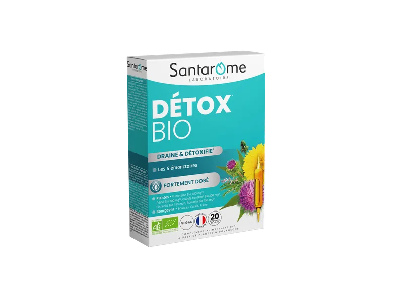 Detox Bio, 20 fiole, Santarome