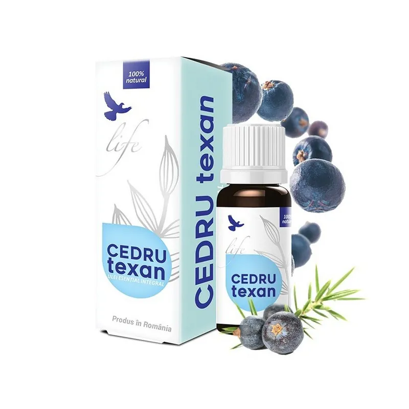 Ulei esential integral de Cedru Texan 10ml Life
