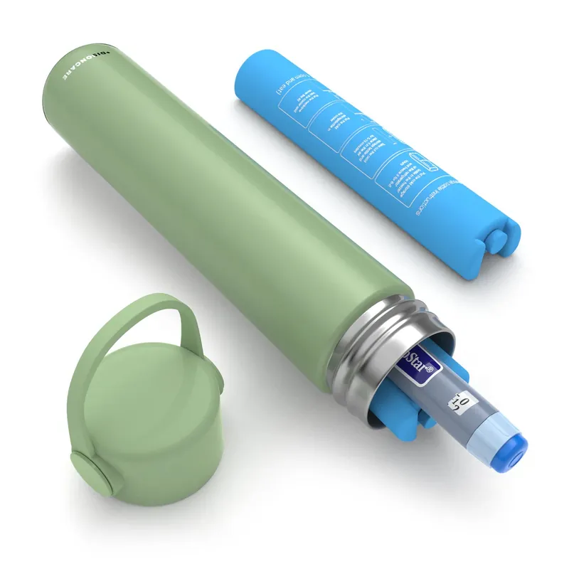 Termos portabil pentru insulina Kekhealth Holiday Apple Green, 1 bucata, Disoncare