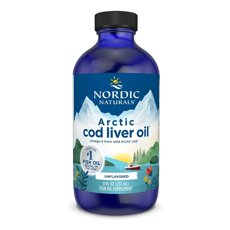 Ulei din ficat de cod fara aroma Arctic Cod Liver Oil, 1060 mg, 237 ml, Nordic Naturals