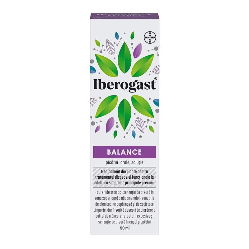 IBEROGAST BALANCE PICATURI ORALE SOLUTIE 50ML