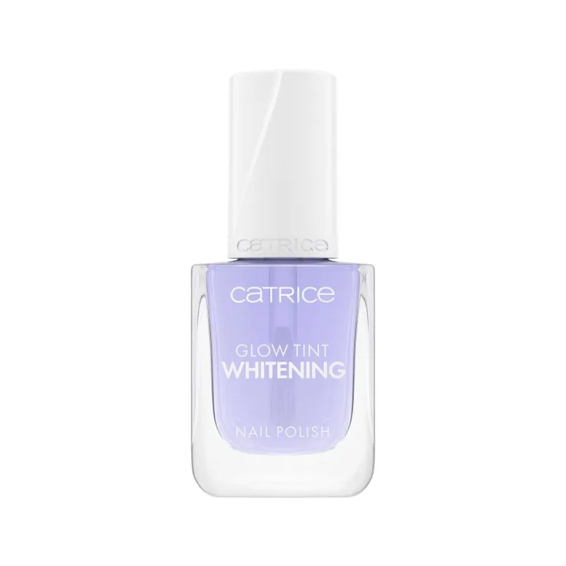 Lac pentru unghii, 020 Bye Bye Yellow, Glow Tint Whitening, 10.5 ml, Catrice