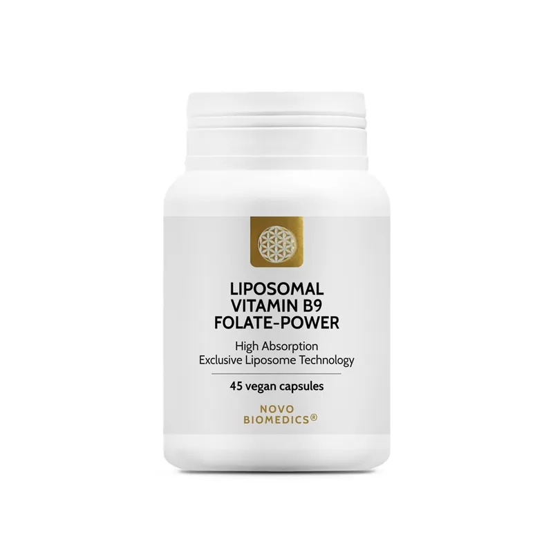 Liposomal Vitamin B9 Folate-Power, 45 capsule, Novo Biomedics