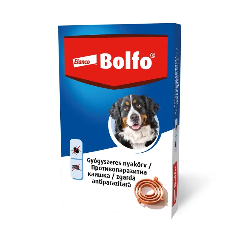 Bolfo 4.442 g – Zgardă antiparazitară pentru câini, 70cm, 1 bucată – Elanco AH DE