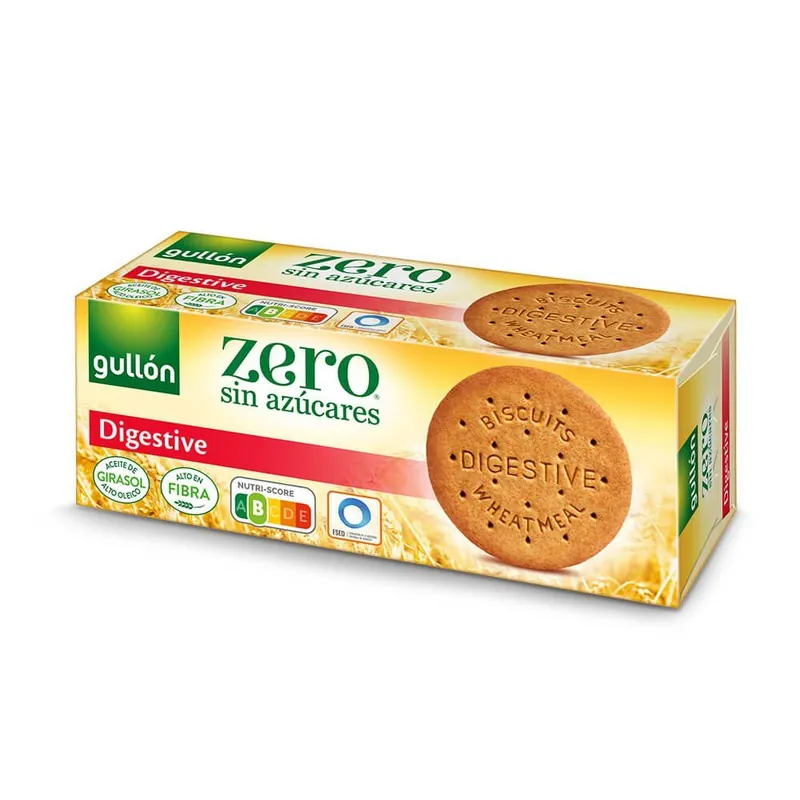 Biscuiti digestivi fara zahar Zero, 400 g, Gullon