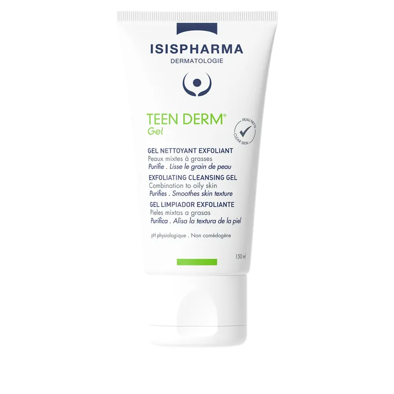 Gel exfoliant Teen Derm, 150 ml, Isispharma