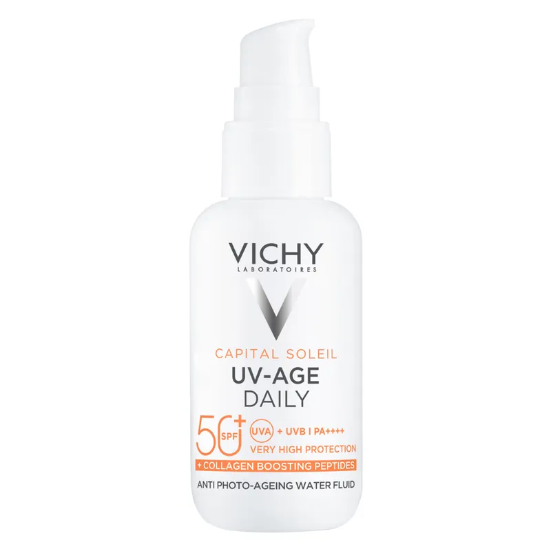 Fluid apos anti-fotoimbatranire cu protectie solara SPF 50+ Capital Soleil UV Age Daily, 40 ml, Vichy