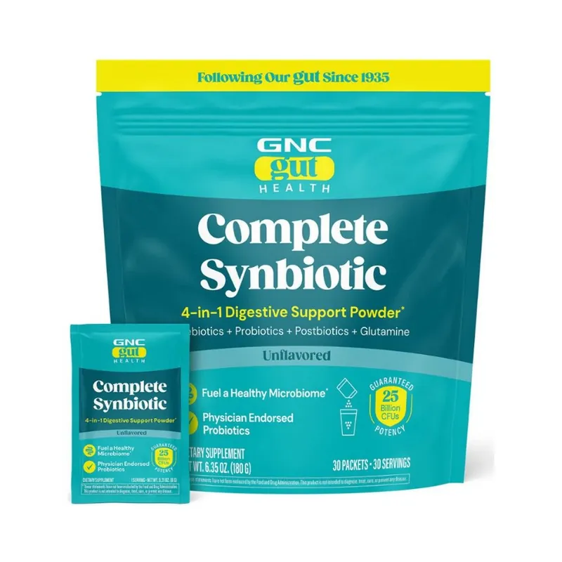 Gut Health Complete Synbiotic 4-in-1 Digestive Support Powder 180 grame GNC