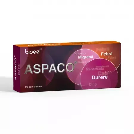 Aspaco 300mg/250mg/12mg, 20 comprimate, Bioeel