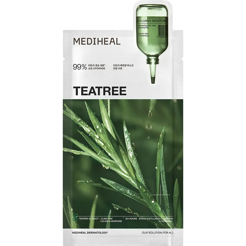 Masca tip servetel Teatree Essential Sheet Mask Calming Moisture, 24 ml, Mediheal