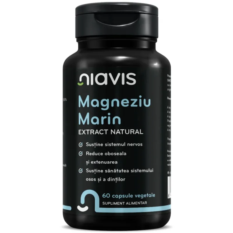 Extract natural de magneziu marin, 60 capsule, Niavis