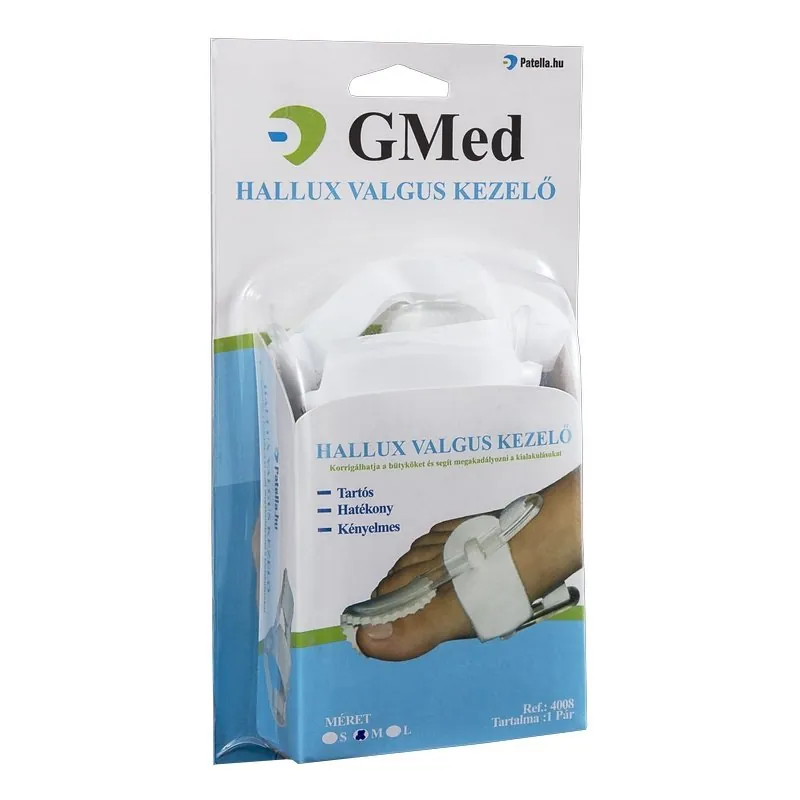 Orteza corectoare Hallux-Valgus pentru noapte marime S, 2 bucati, GMED