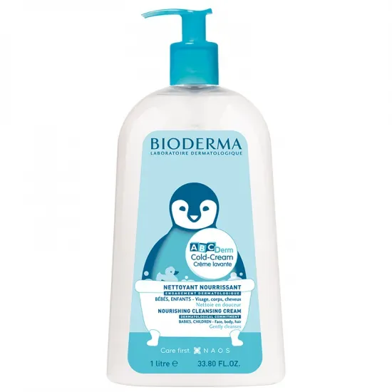 Crema de spalare ABCDerm Cold Cream, 1L, Bioderma