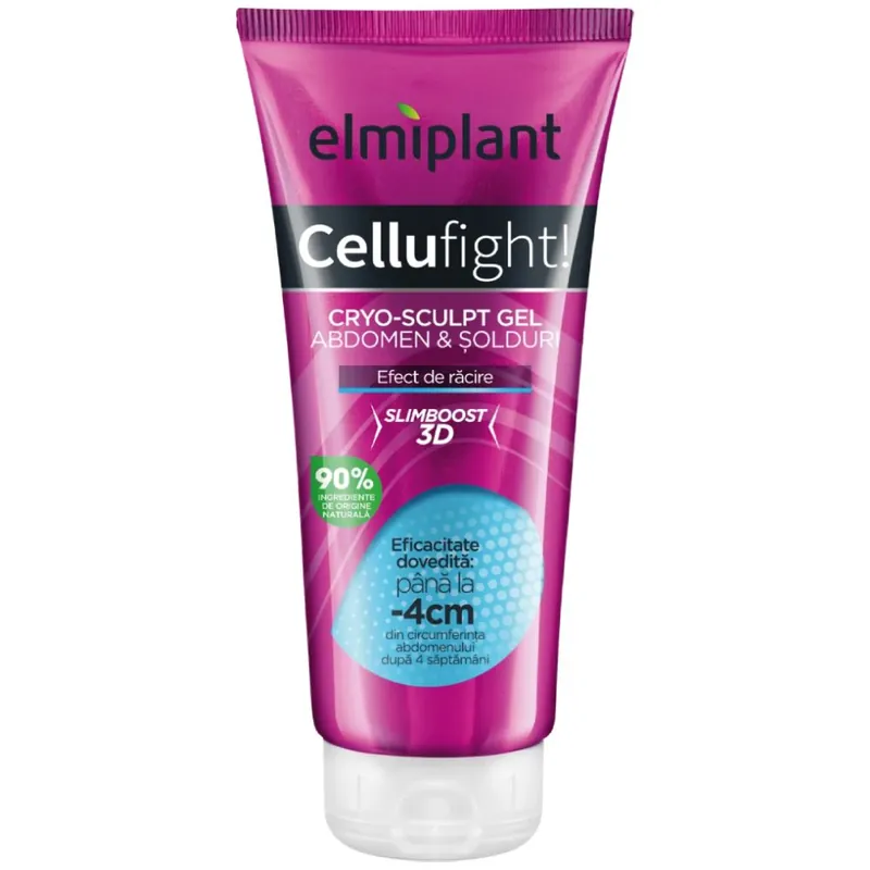 Gel pentru abdomen si solduri Cellufight Cryo-sculpt, 200 ml, Elmiplant