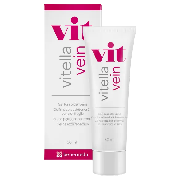 Gel impotriva deteriorarii venelor fragile Vitella Vein Vit, 50 ml, Benemedo