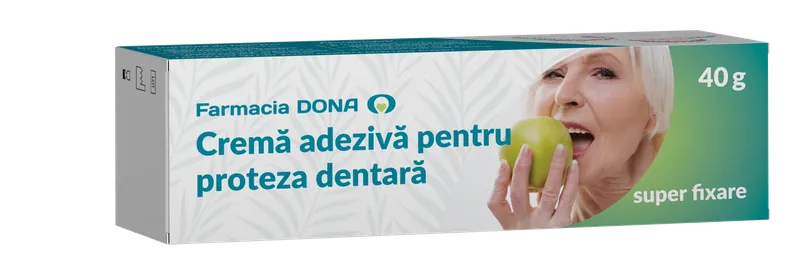 Crema adeziva pentru proteza dentara, 40gr., Farmacia Dona