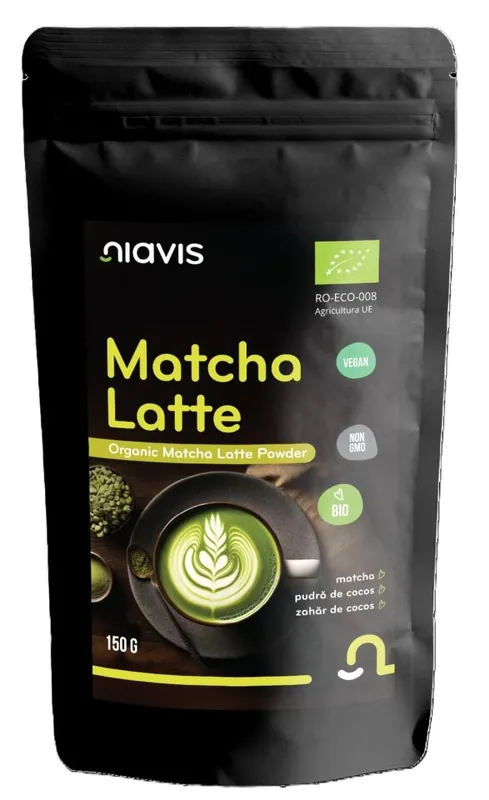 BIO NAVIS MATCHA LATTE PULBERE ECOLOGICA BIO 150GR
