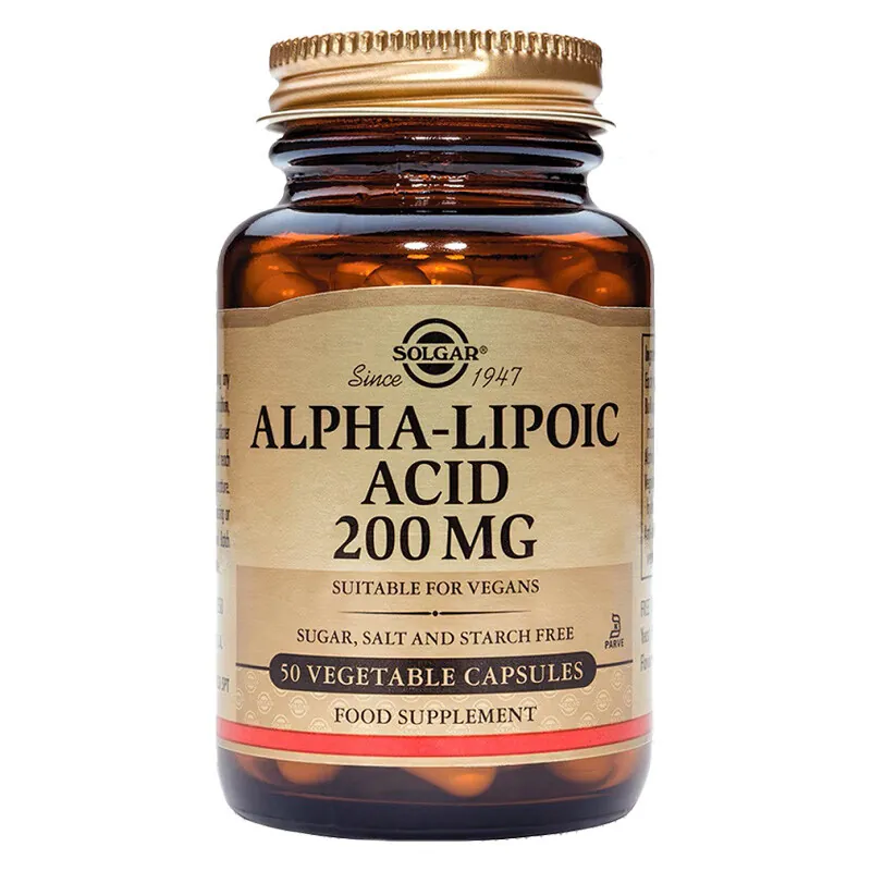 SOLGAR ACID ALPHA LIPOIC 200MG 50 CAPSULE