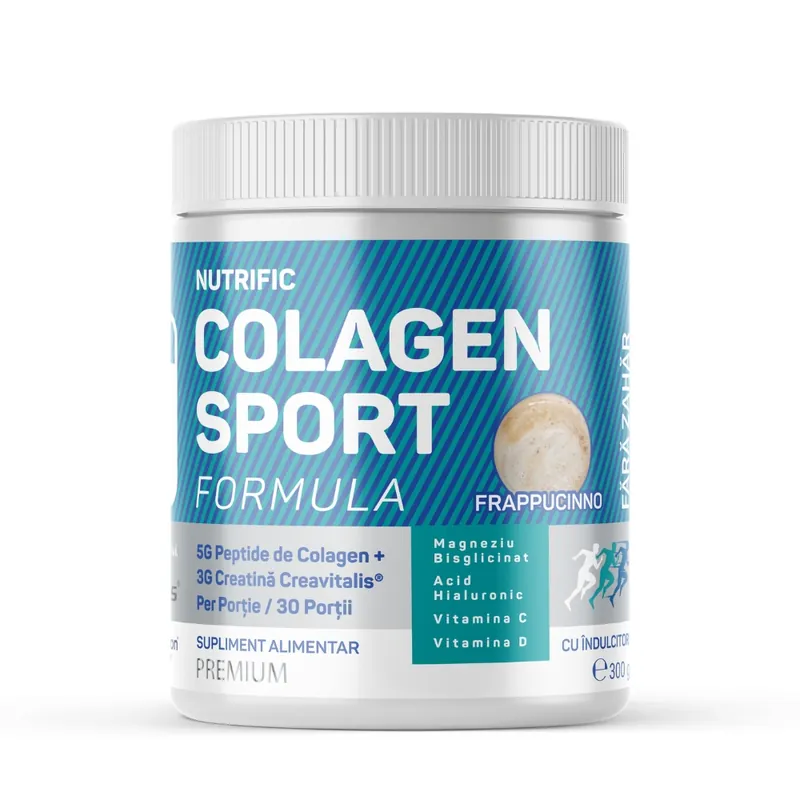 Pudra cu colagen si creatina Sport Formula, 300 g, Nutrific