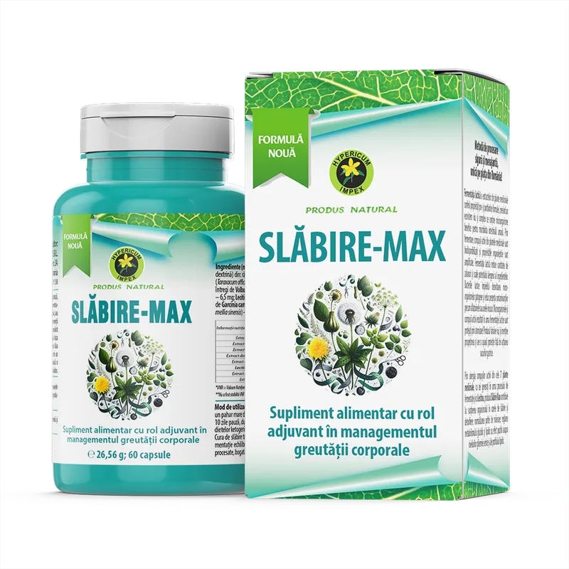 Capsule slabire max, 60 capsule, Hypericum