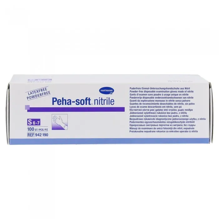 Manusi Nitrile Albastre L Peha-soft, 100 bucati, Hartmann