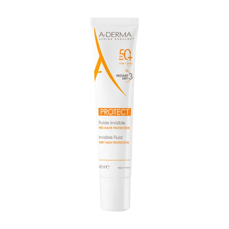 Fluid pentru protectie solara cu SPF 50+ A-Derma Protect, 40 ml, A-Derma