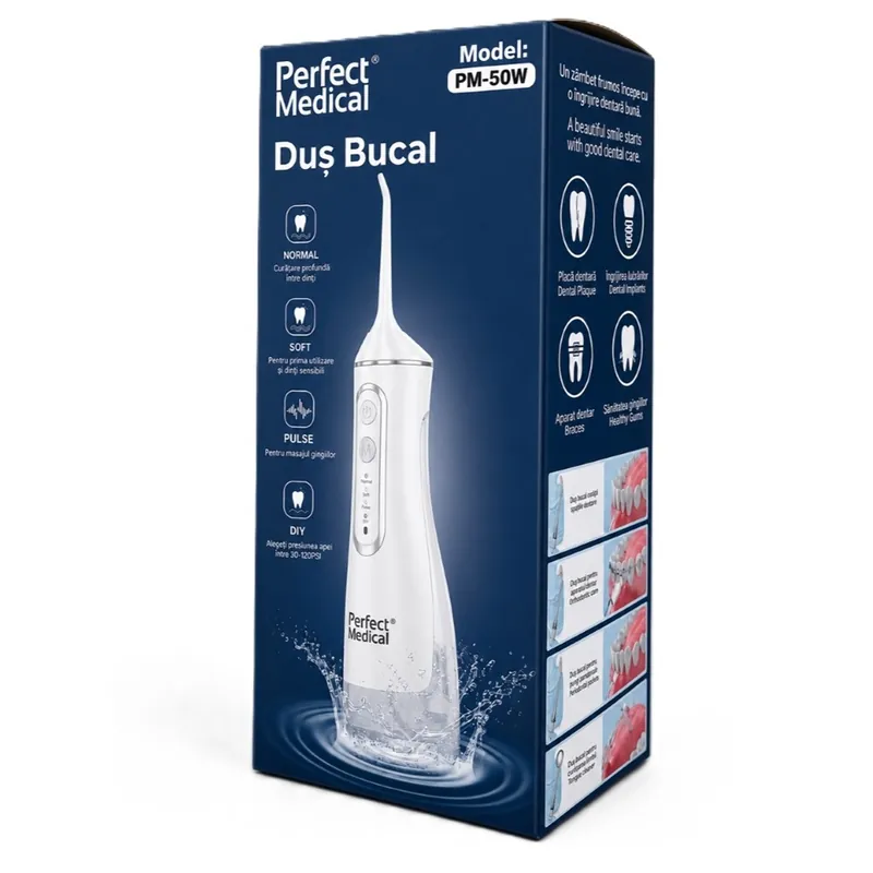 Dus Bucal PM-51W, Alb, 1 bucata, Perfect Medical
