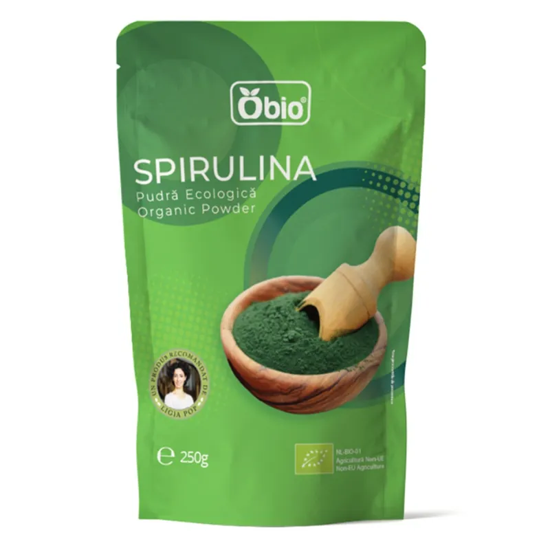 Pulbere de Spirulina Bio, 250 g, Obio