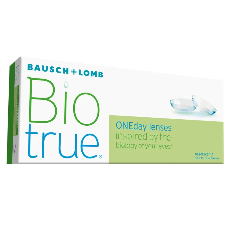 Lentile de contact -4.00 Biotrue OneDay, 30 bucati, Bausch Lomb