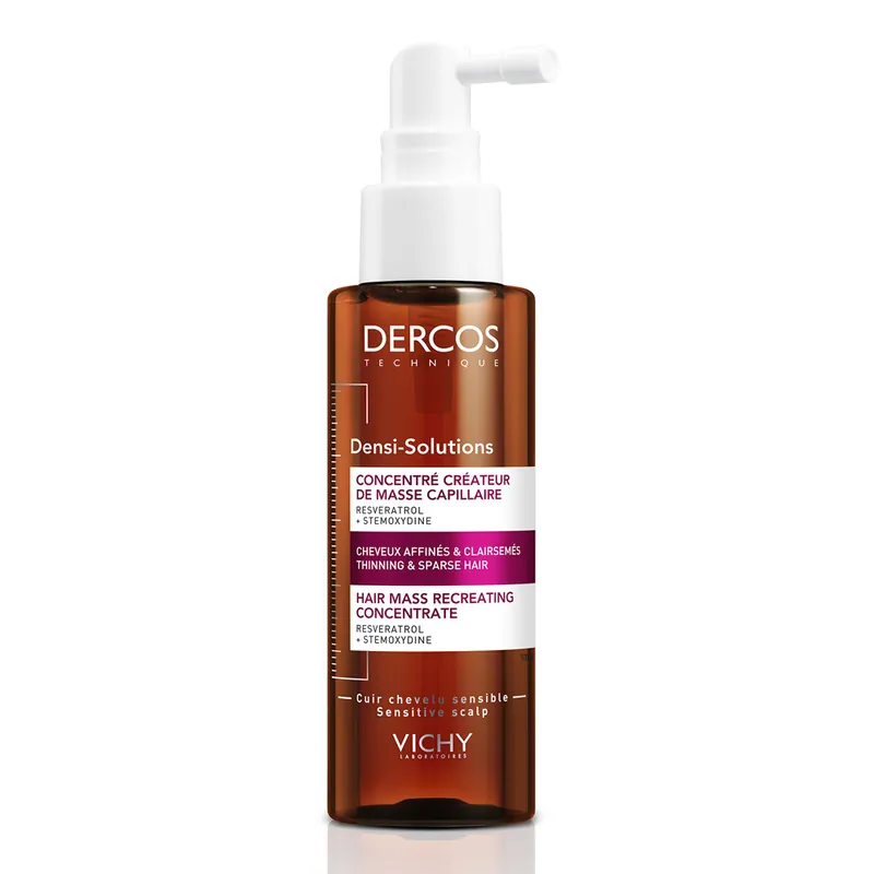 Tratament pentru parul slabit cu efect de densificare Densi-Solutions, 100ml, Dercos