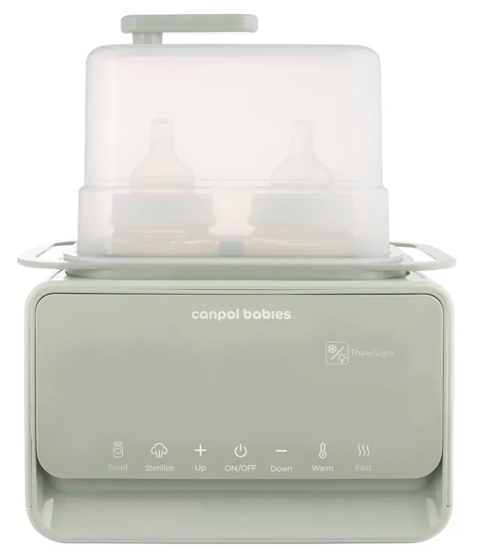 Incalzitor biberoane si sterilizator cu termostat si lampa de veghe 12/218, 1 bucata, Canpol babies