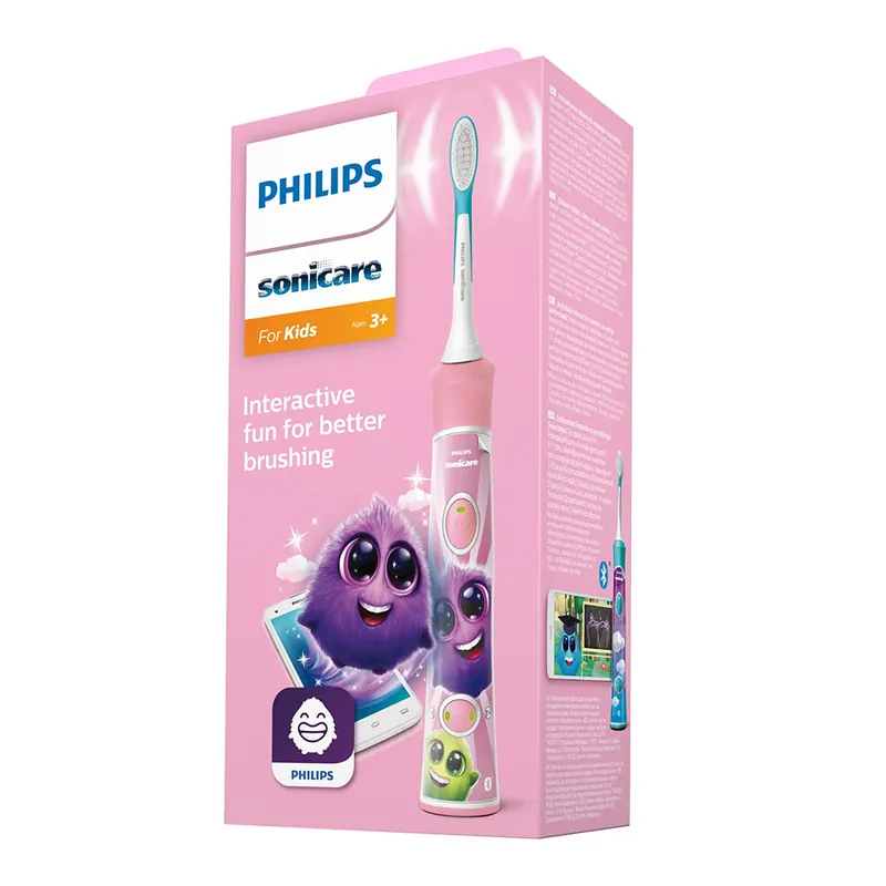 Periuta electrica roz pentru copii Sonicare, Philips