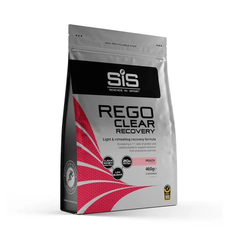 Pudra proteica cu aroma de piersici Sis Rego Clear Recovery, 460 g, Science In Sport