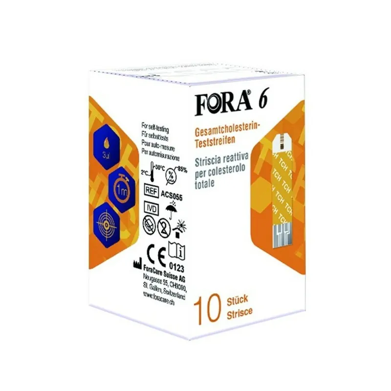 Teste colesterol 6, 10 bucati, Fora