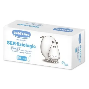 Ser Fiziologic 5 ml Bebicina, 40 monodoze, Hipocrate