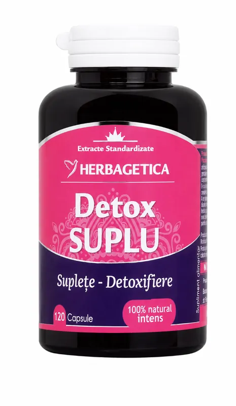 Detox Suplu, 120 capsule, Herbagetica