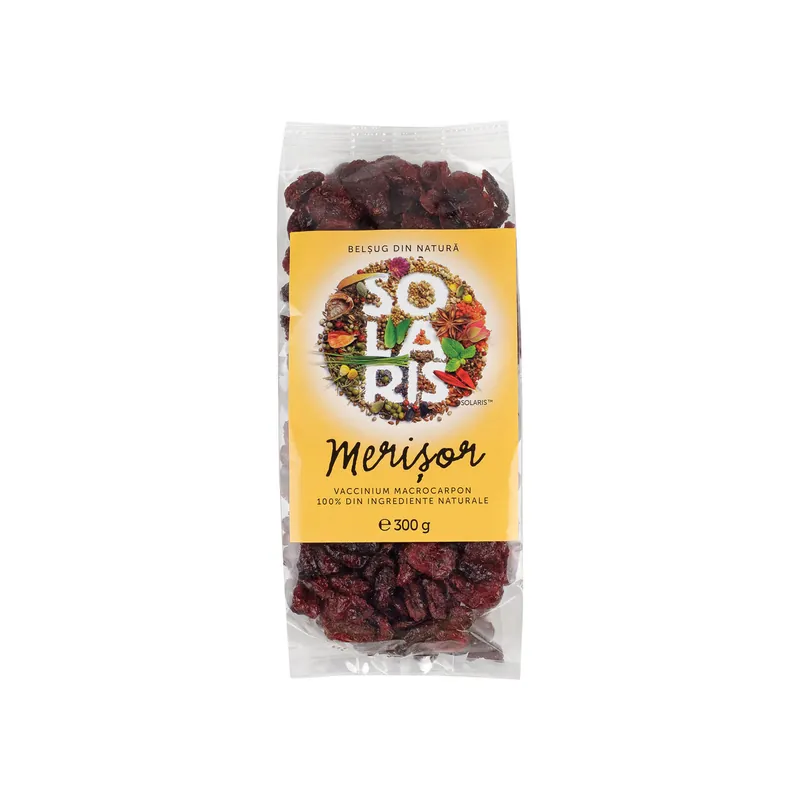 Fructe confiate Merisor, 300 g, Solaris